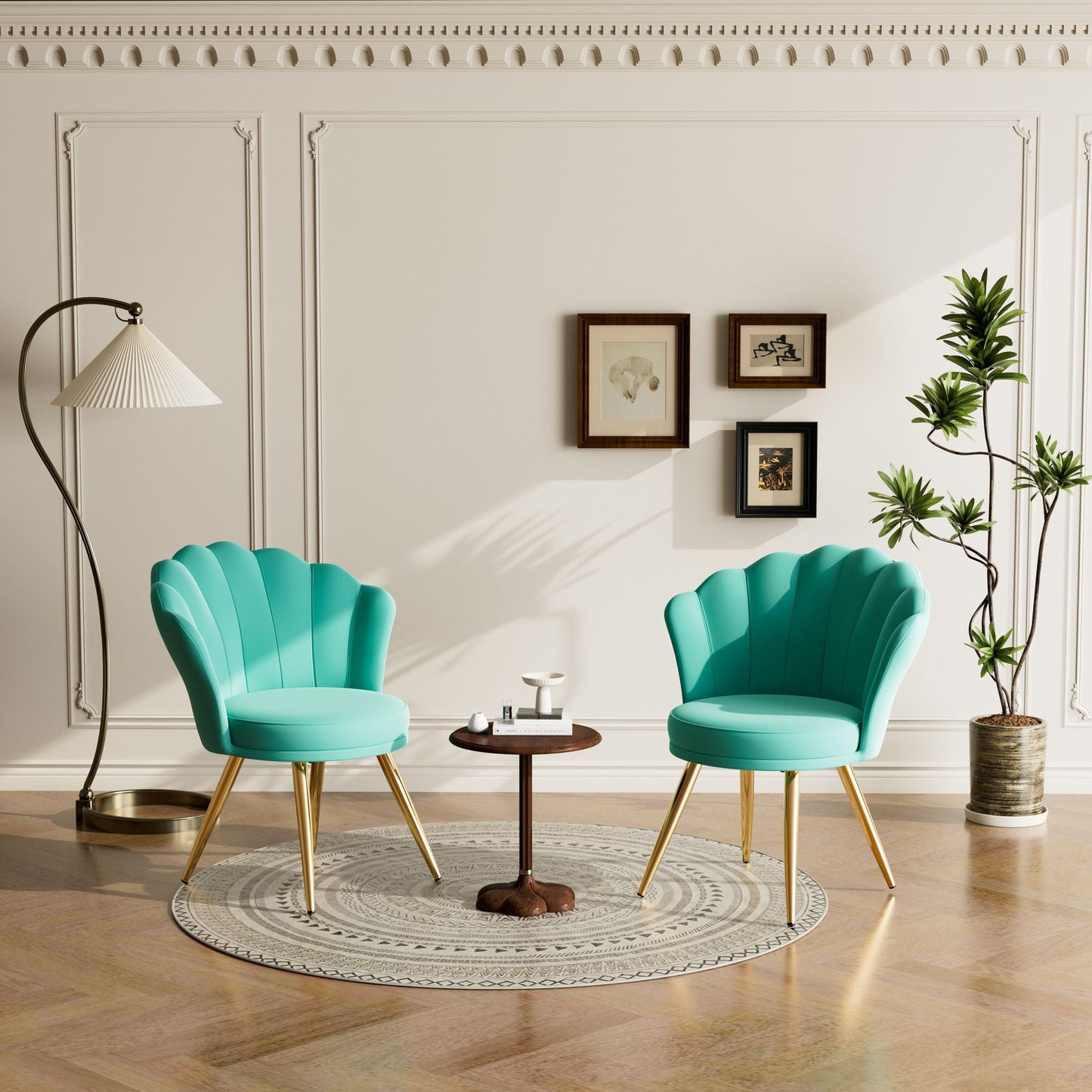 Velvet Mid-Century Accent Chair, 30" Wide (view 68)