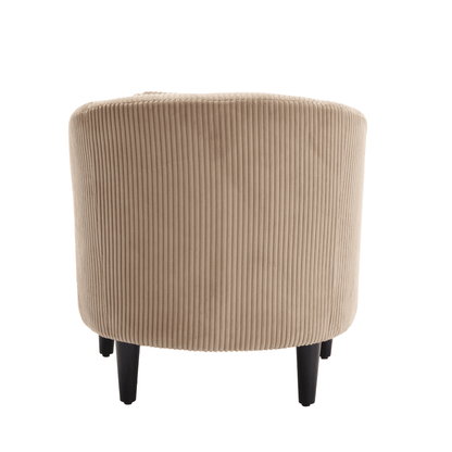 Upholstered 3-Seat Mid-Century Sofa, Beige (view 77)