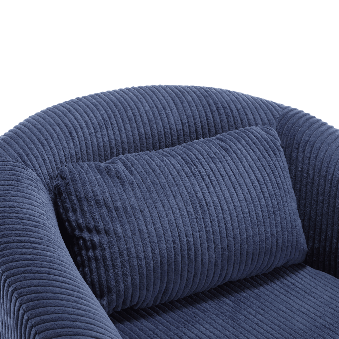 Upholstered 3-Seat Mid-Century Sofa, Black (view 43)