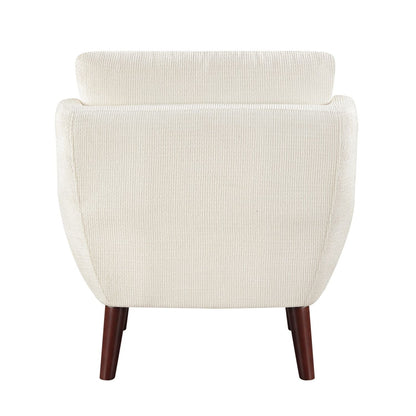Chenille Mid-Century Accent Chair, Beige, 26.5" Wide (view 8)