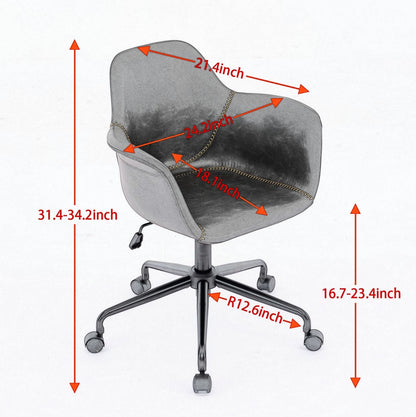 Faux Leather Mid-Century Accent Chair (view 15)