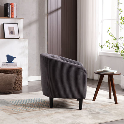 Upholstered 3-Seat Mid-Century Sofa, Black (view 54)