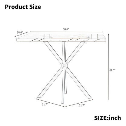 Wood Mid-Century Coffee Table, White, 42" Wide (view 8)