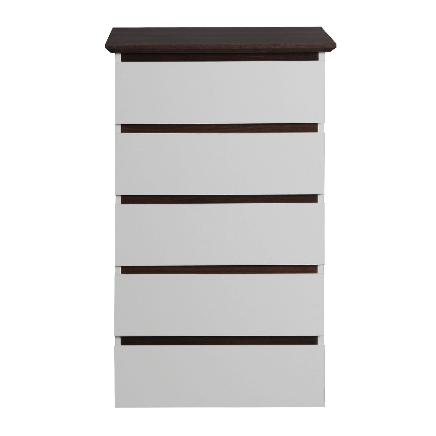 5-Drawer Mid-Century Dresser, White, 60" Wide (view 9)
