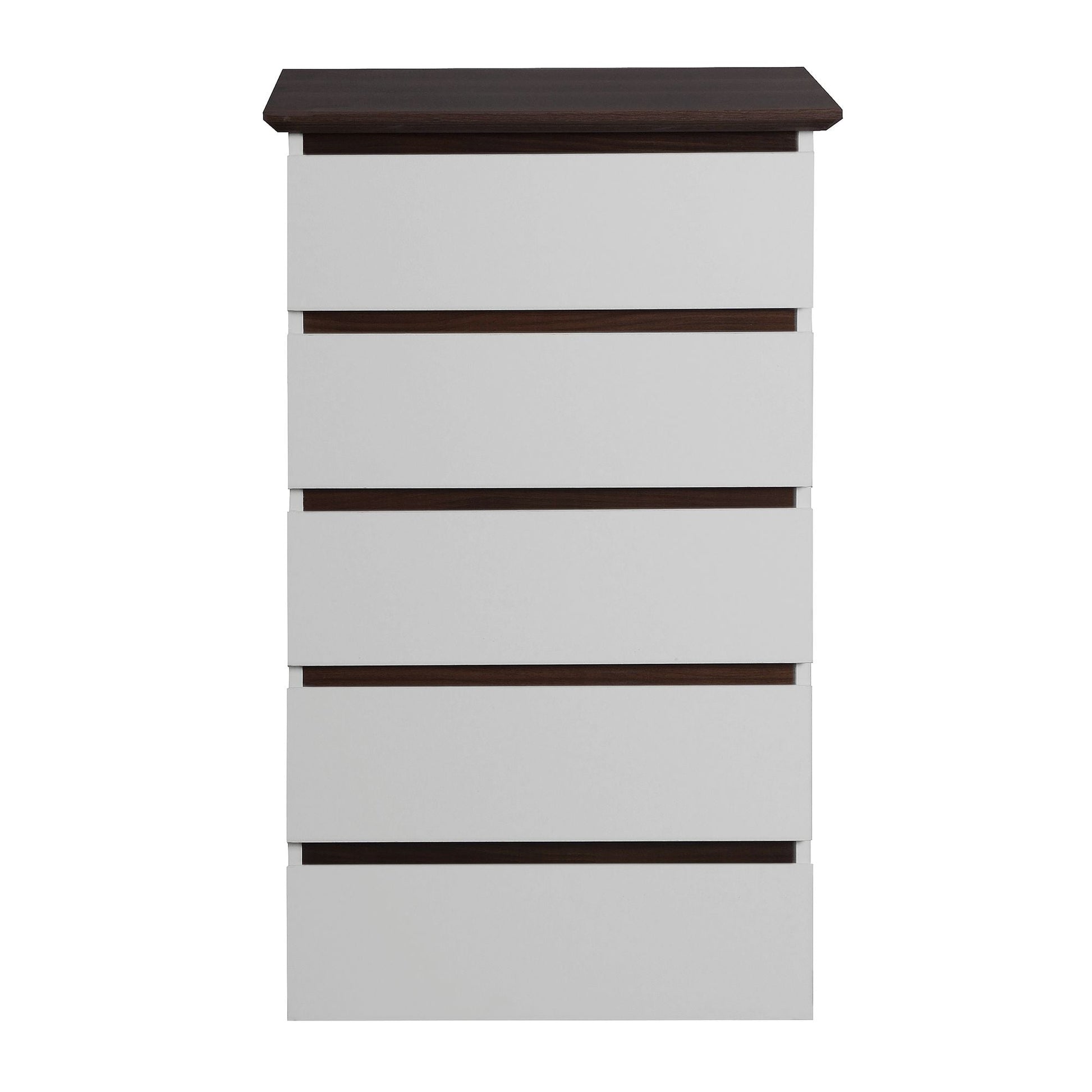 5-Drawer Mid-Century Dresser, White, 60" Wide (view 9)