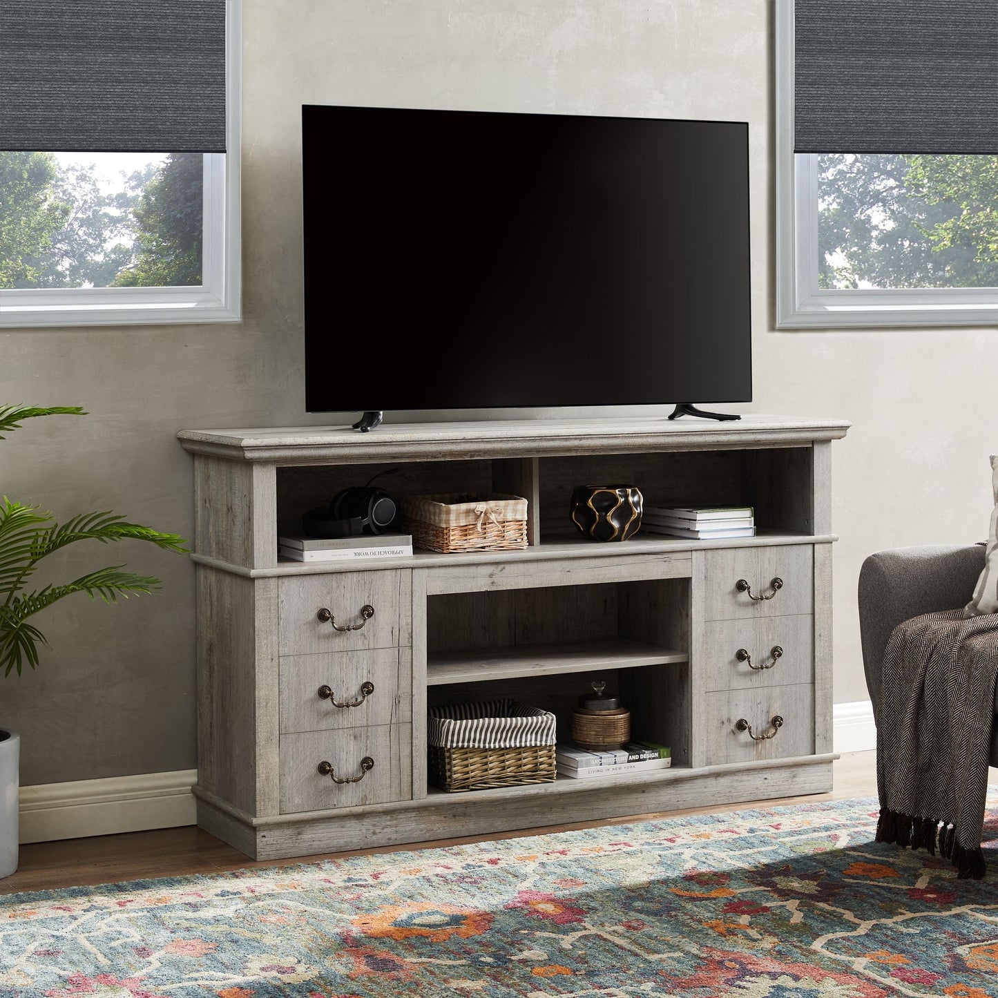 65" TV Mid-Century TV Stand, Espresso (view 12)