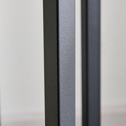 Mid-Century End Table, Black, Marble Top (view 9)
