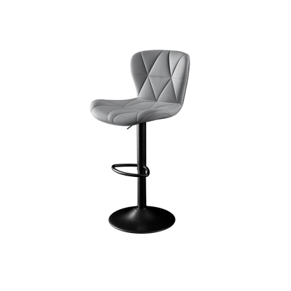 Faux Leather Swivel Bar Stools, Set of 2, Black (view 68)