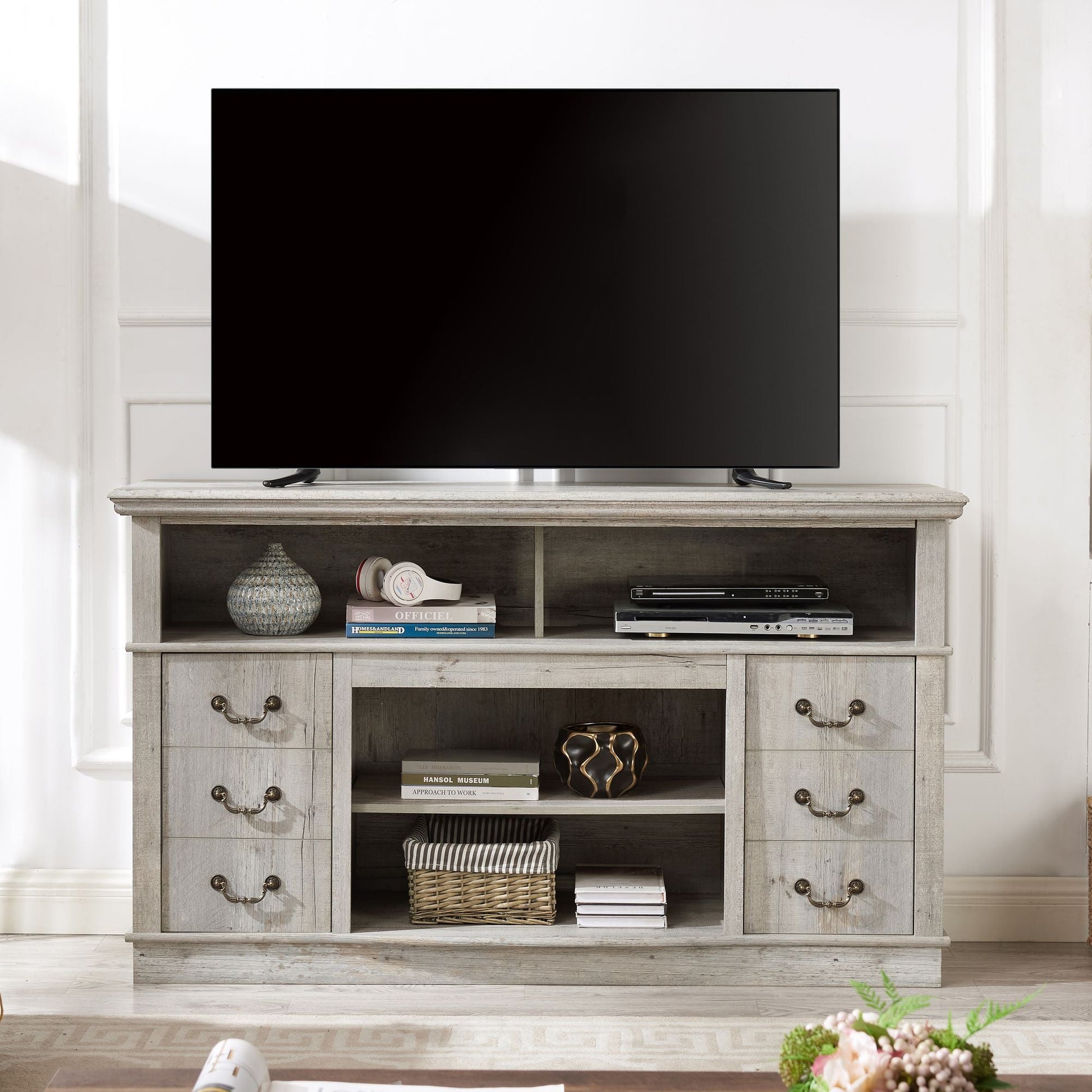 65" TV Mid-Century TV Stand, Espresso (view 8)