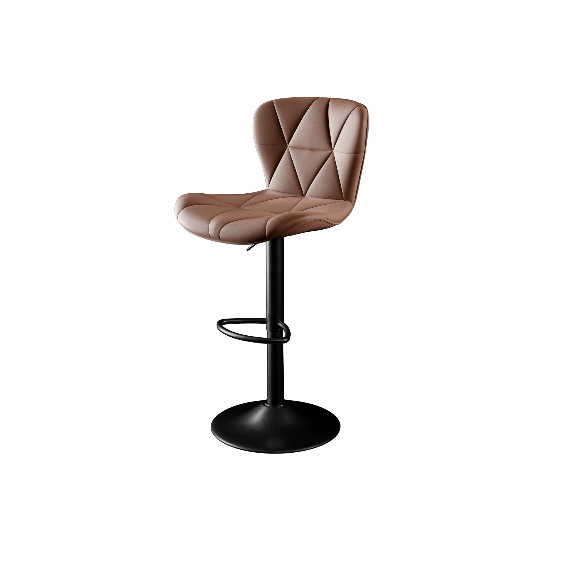 Faux Leather Swivel Bar Stools, Set of 2, Adjustable Height (view 22)