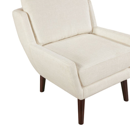 Chenille Mid-Century Accent Chair, Beige, 26.5" Wide (view 5)