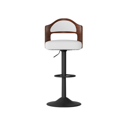 Faux Leather Swivel Bar Stools, Set of 2, 18" Wide (view 25)