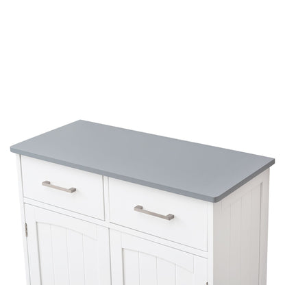 Mid-Century Cabinet, White&Gray (view 6)
