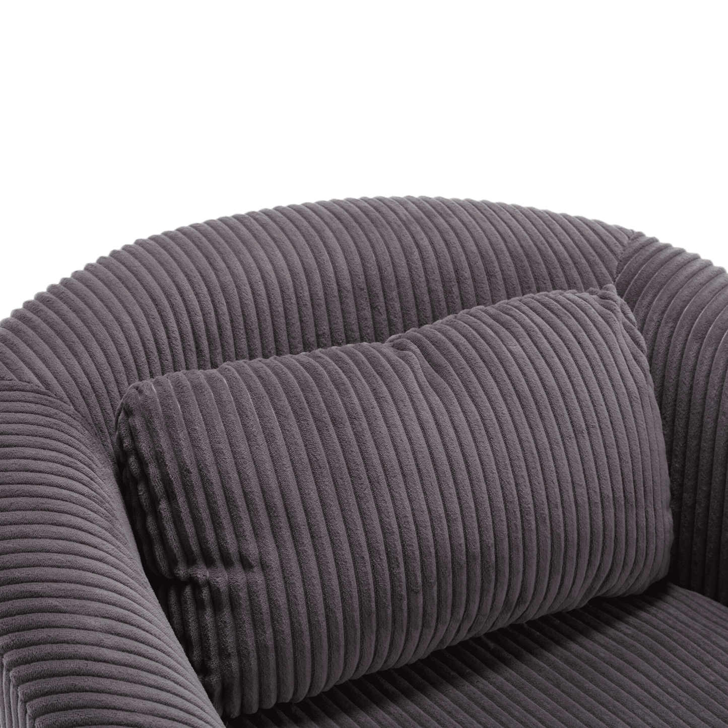 Upholstered 3-Seat Mid-Century Sofa, Black (view 59)