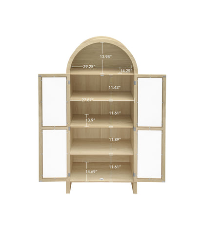 Mid-Century Cabinet, White, with Storage (view 5)