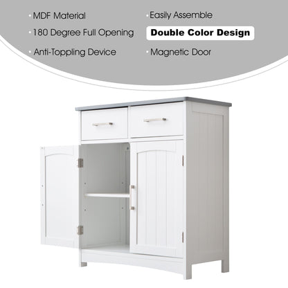 Mid-Century Cabinet, White&Gray (view 10)