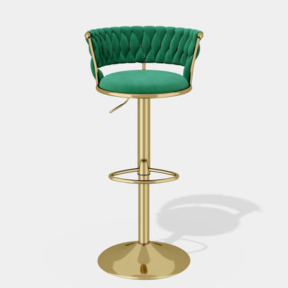 Velvet Swivel Bar Stools, Set of 2, 18" Wide (view 48)