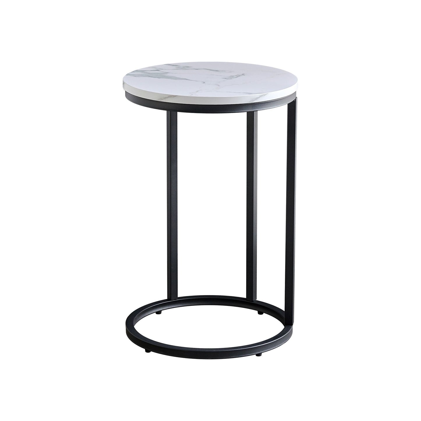 Mid-Century End Table, Black, 22" Wide (view 11)