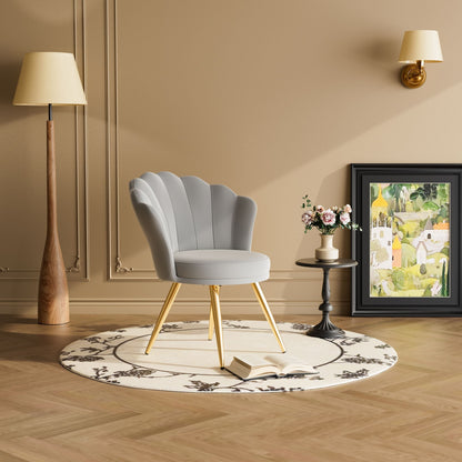 Velvet Mid-Century Accent Chair, 30" Wide (view 34)