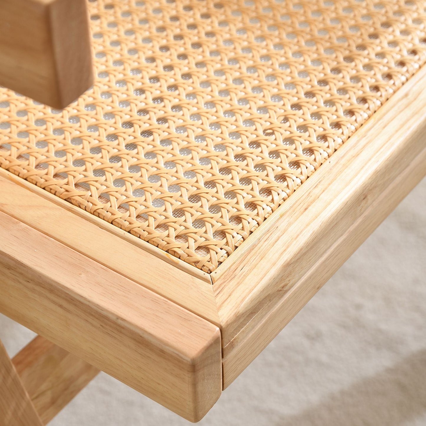 Rattan Mid-Century Accent Chair, Natural (view 16)