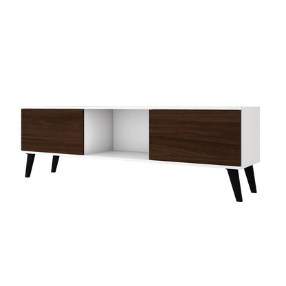 Mid-Century TV Stand, White (Style 2) (view 9)