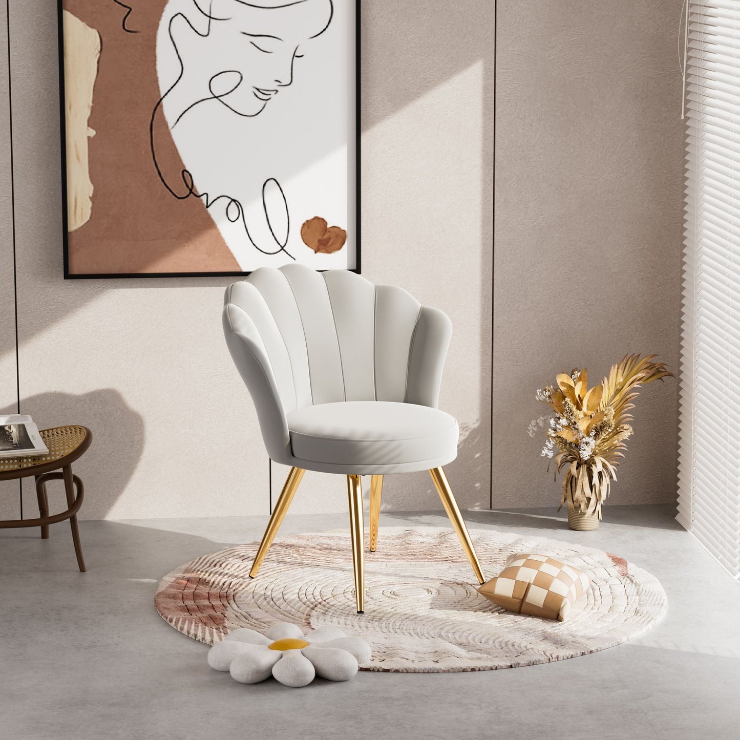 Velvet Mid-Century Accent Chair, 30" Wide (view 43)