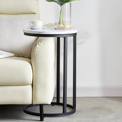 Mid-Century End Table, Black, 22" Wide (view 3)