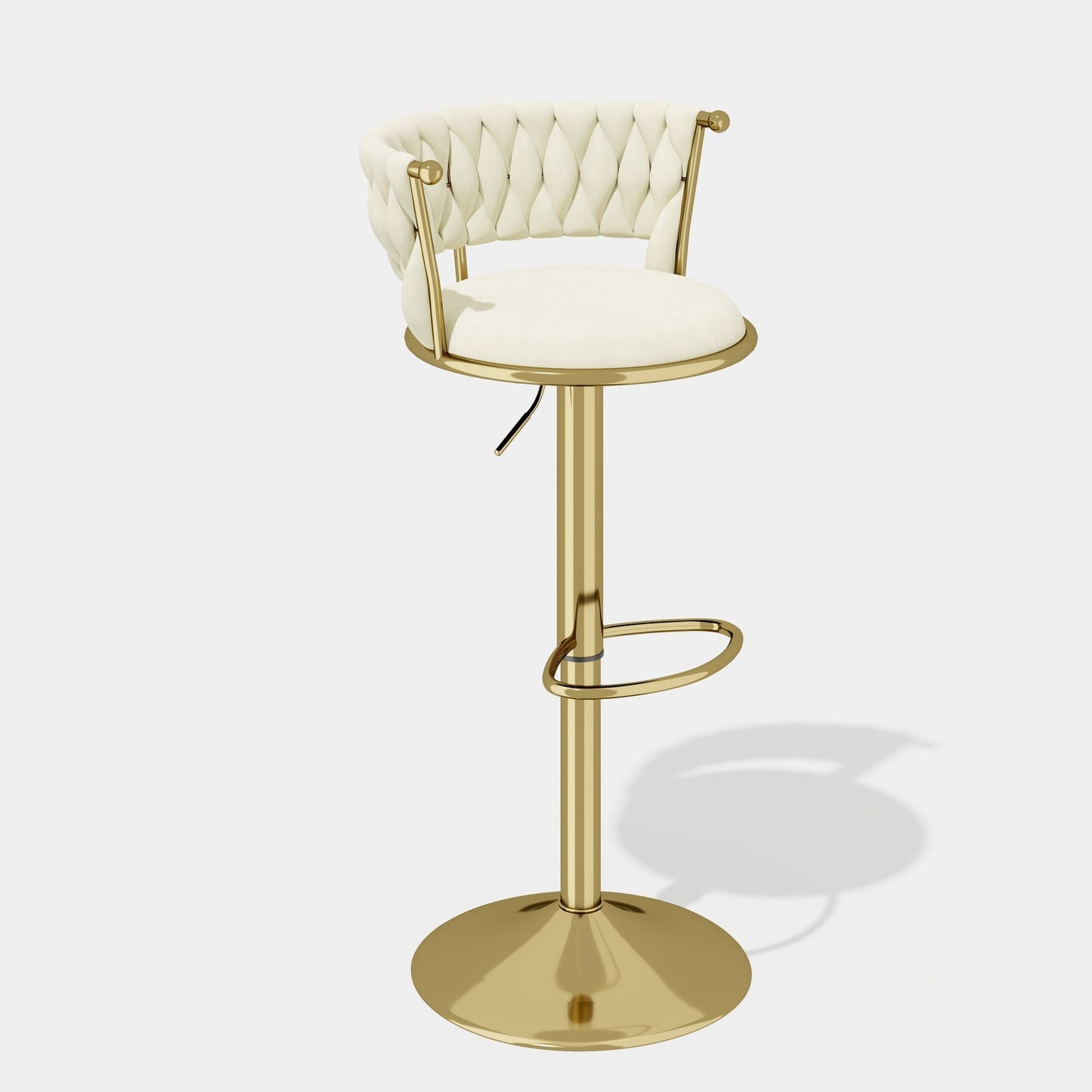 Velvet Swivel Bar Stools, Set of 2, 18" Wide (view 35)