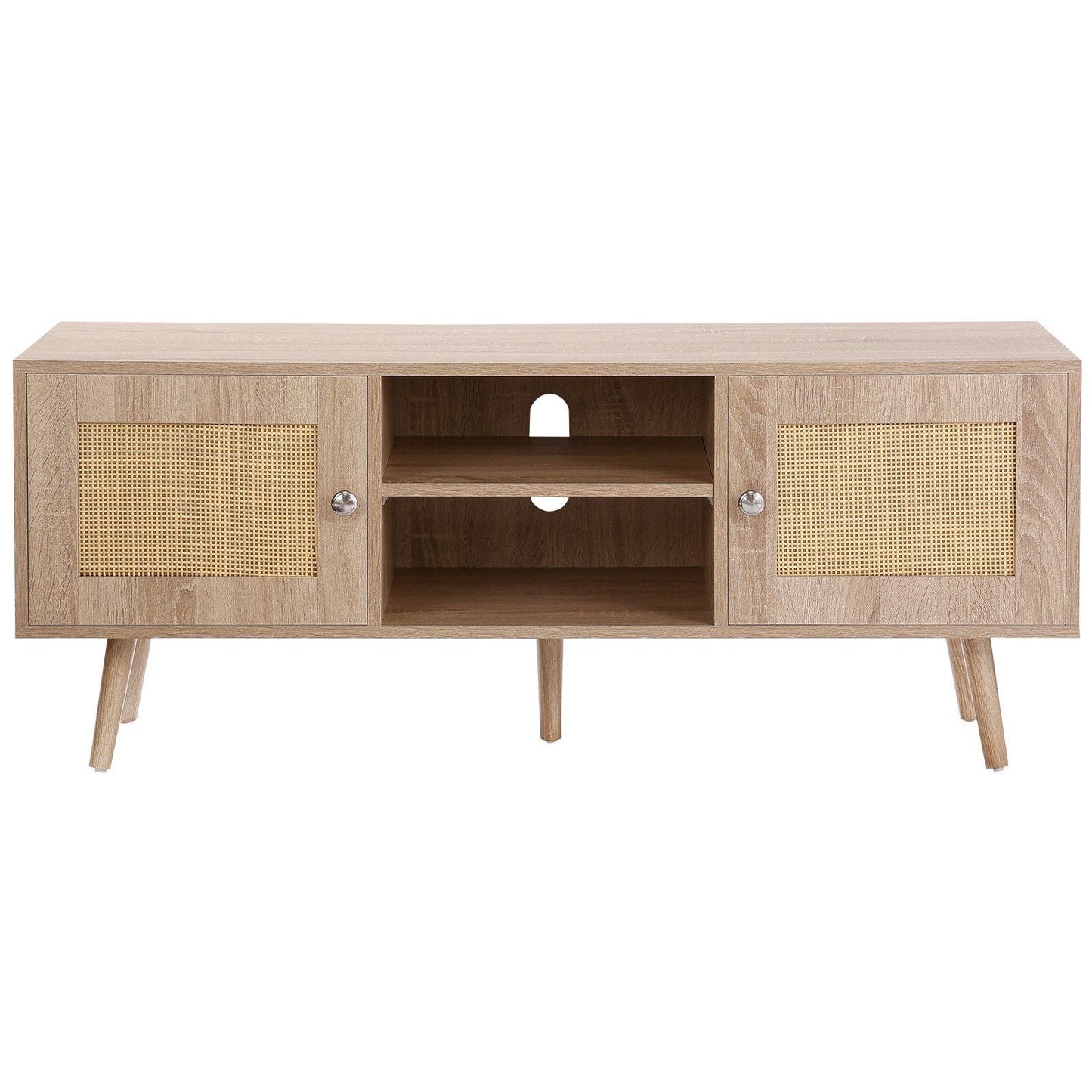 55" TV Mid-Century TV Stand, Oak (view 10)