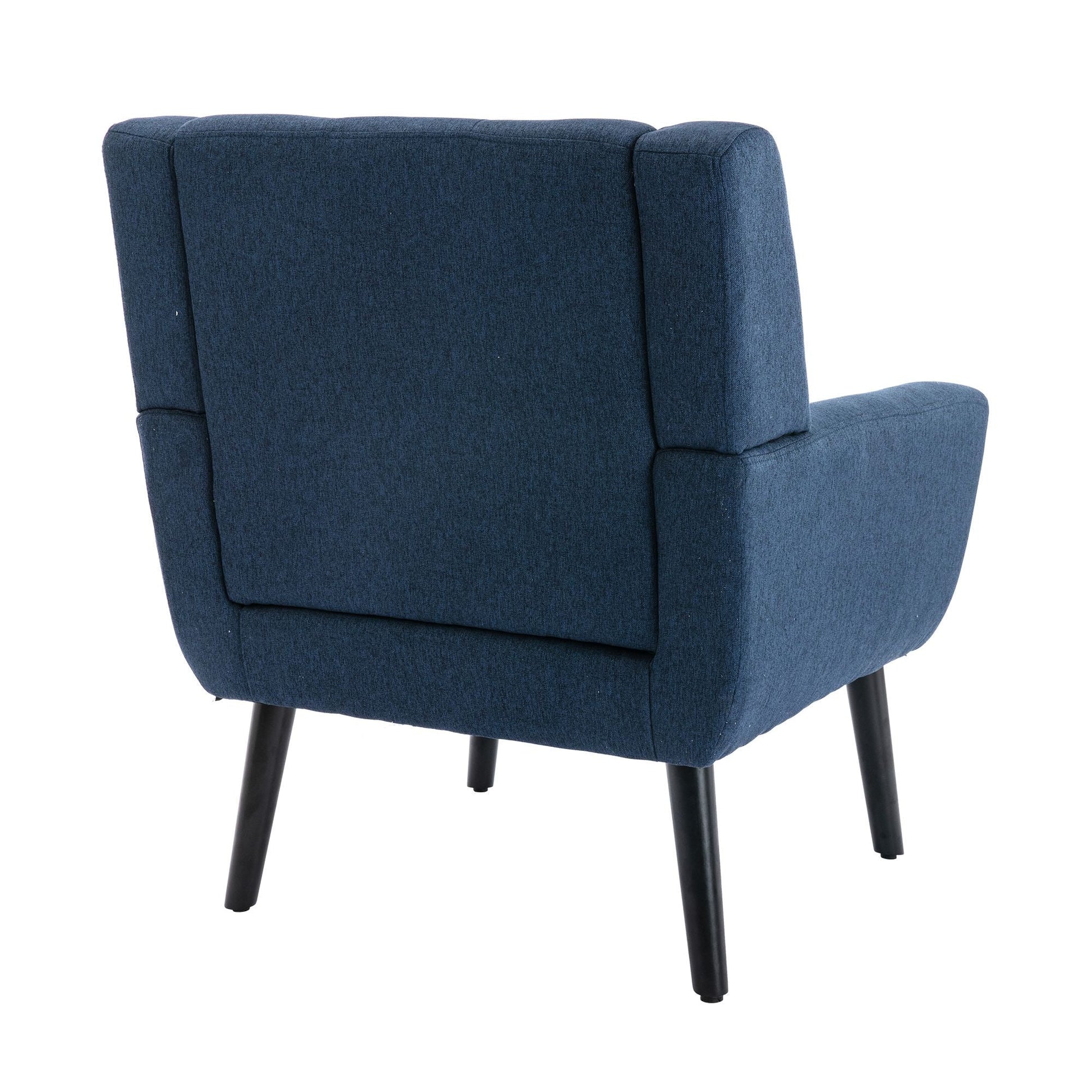 Linen Mid-Century Accent Chair, Light Gray (view 15)