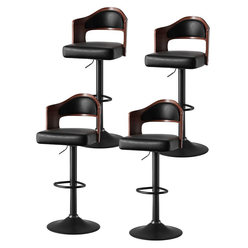Faux Leather Swivel Bar Stools, Set of 2, 18" Wide (view 62)