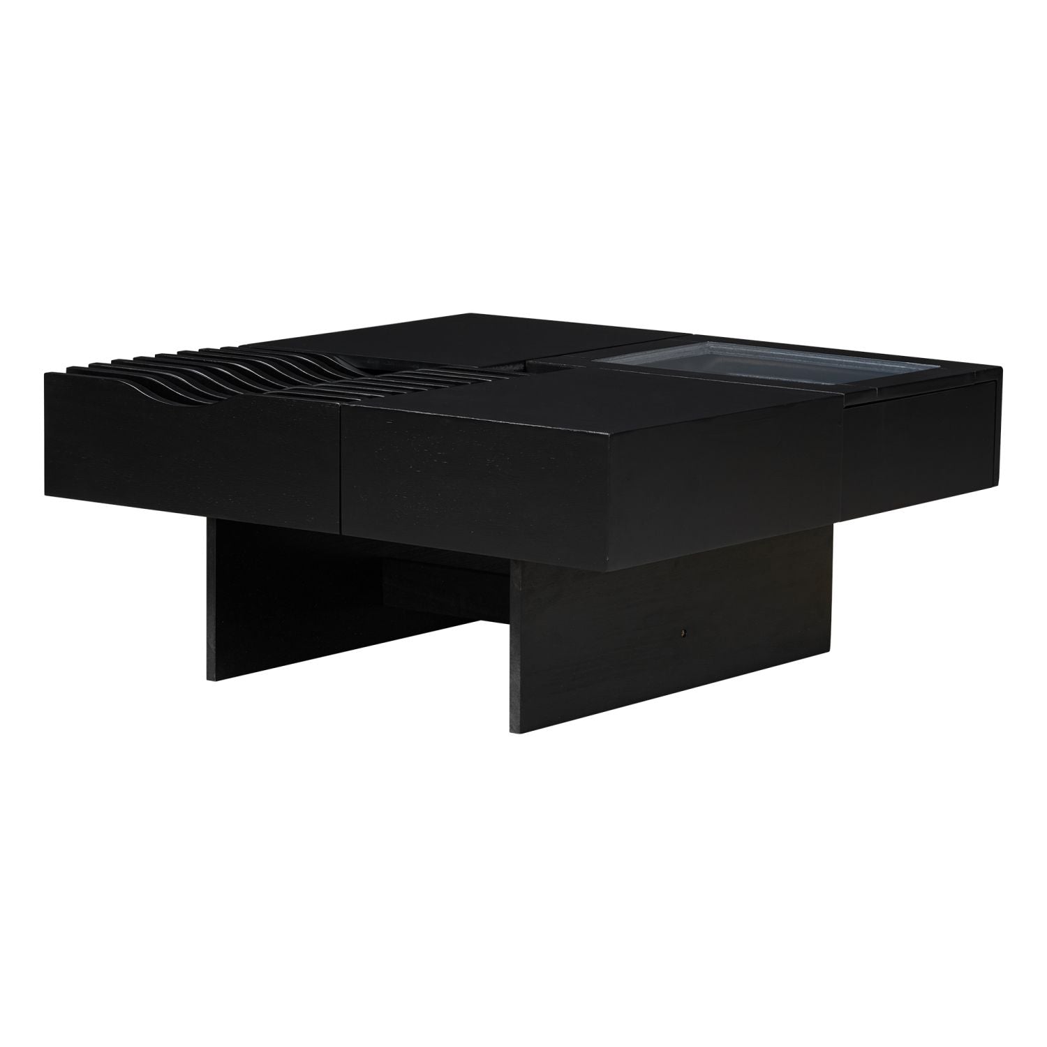 Solid Wood Mid-Century Coffee Table, White, 42" Wide (view 12)