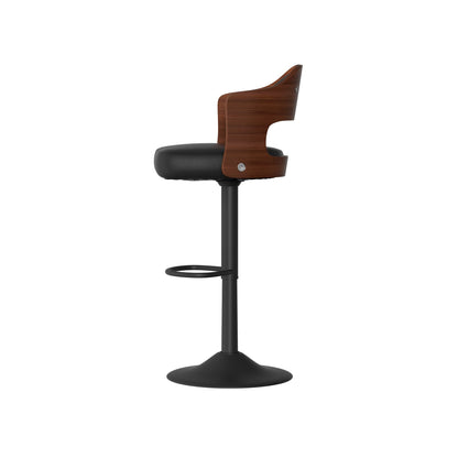 Faux Leather Swivel Bar Stools, Set of 2, PU Leather (view 66)
