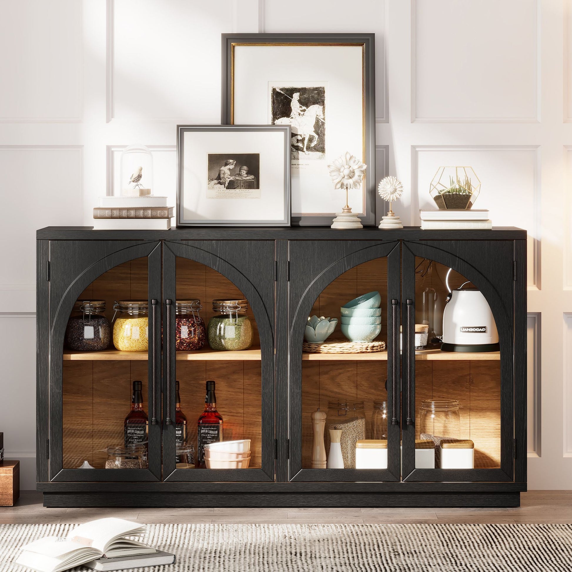 Mid-Century Cabinet, Navy (view 9)