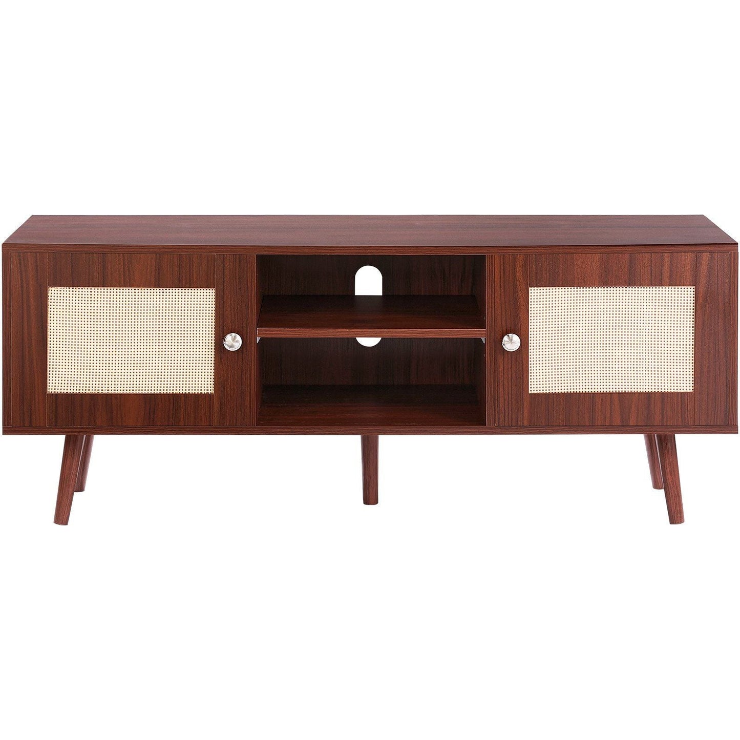 55" TV Mid-Century TV Stand, Walnut (view 10)