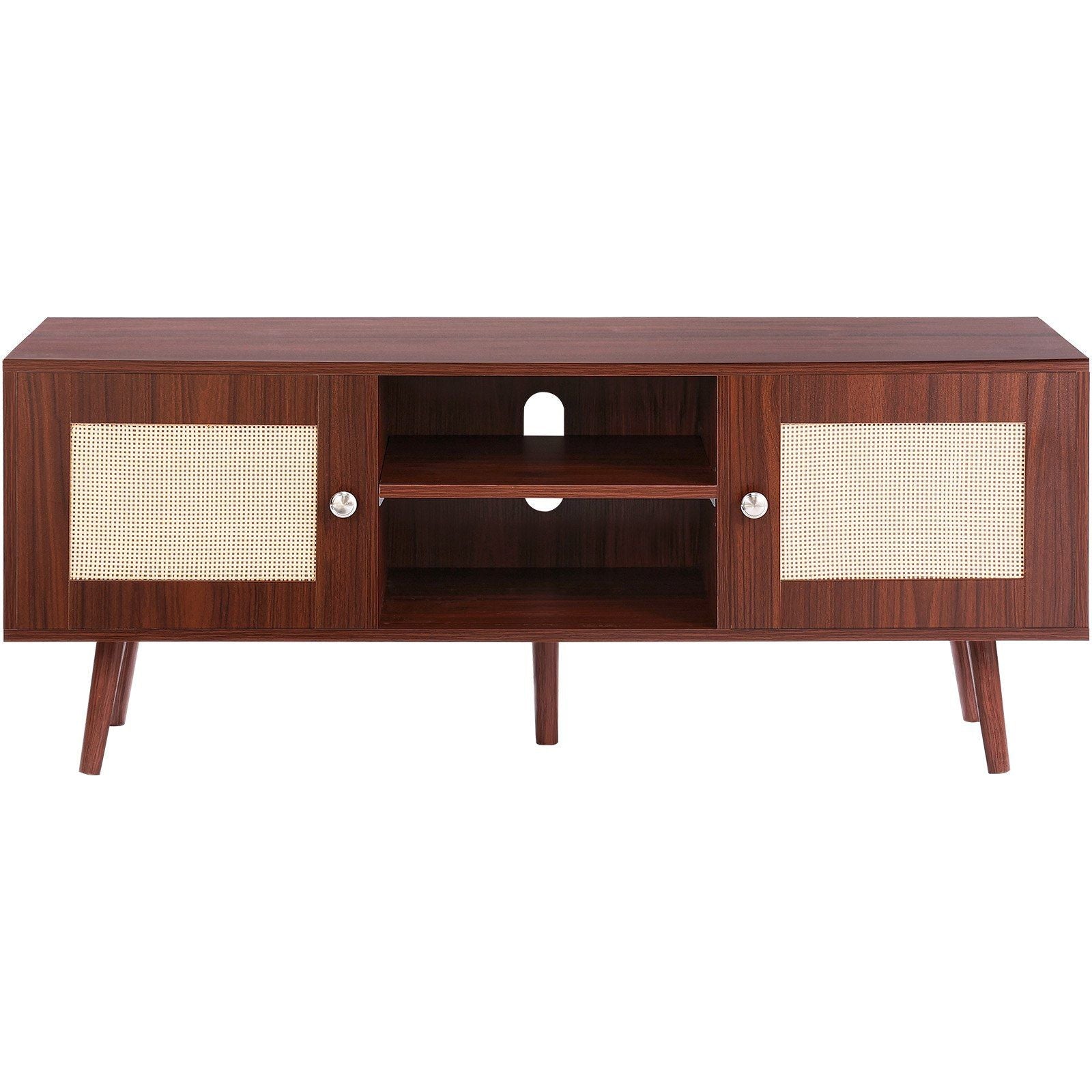 55" TV Mid-Century TV Stand, Walnut (view 10)