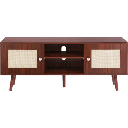 55" TV Mid-Century TV Stand, Walnut (view 10)