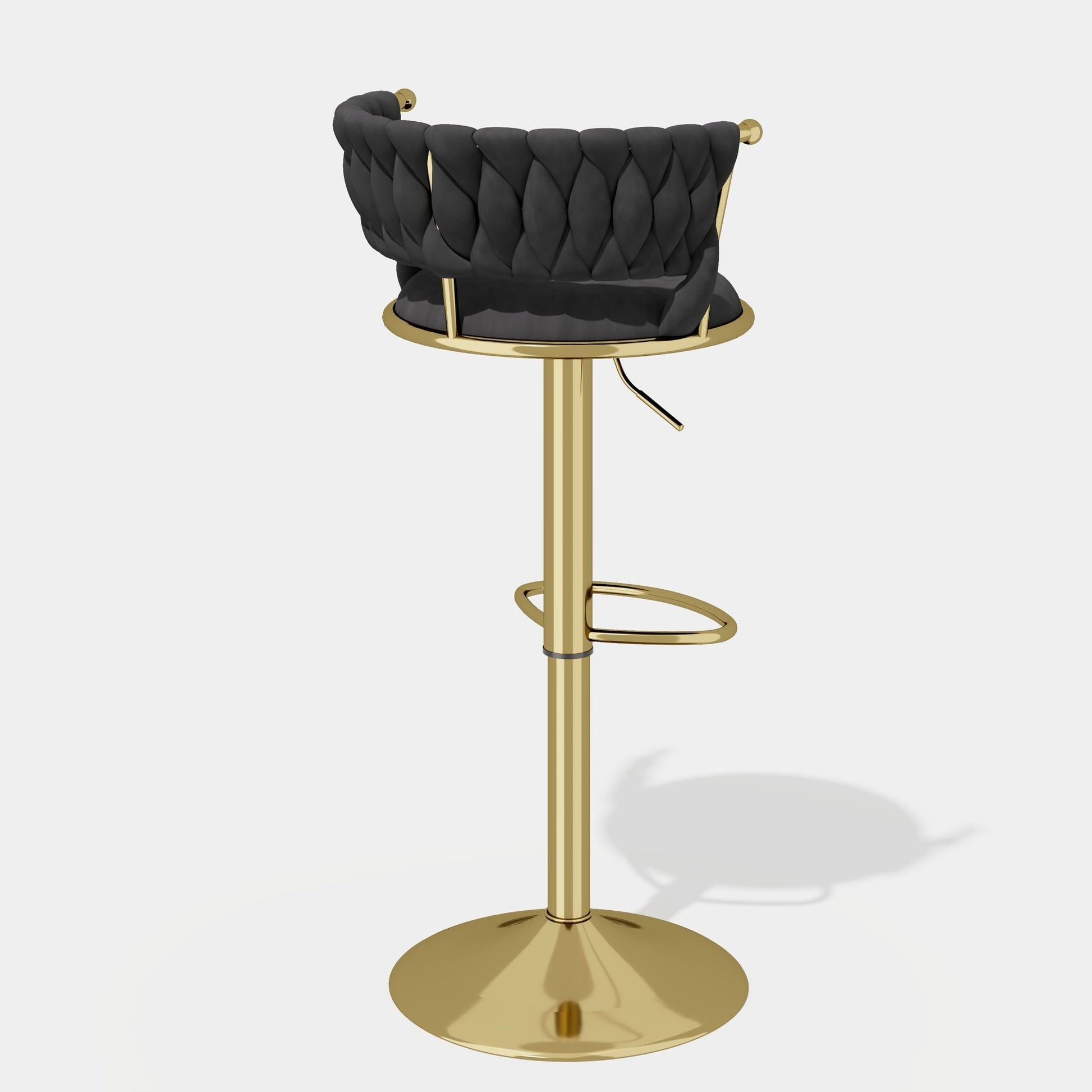 Velvet Swivel Bar Stools, Set of 2, 18" Wide (view 74)