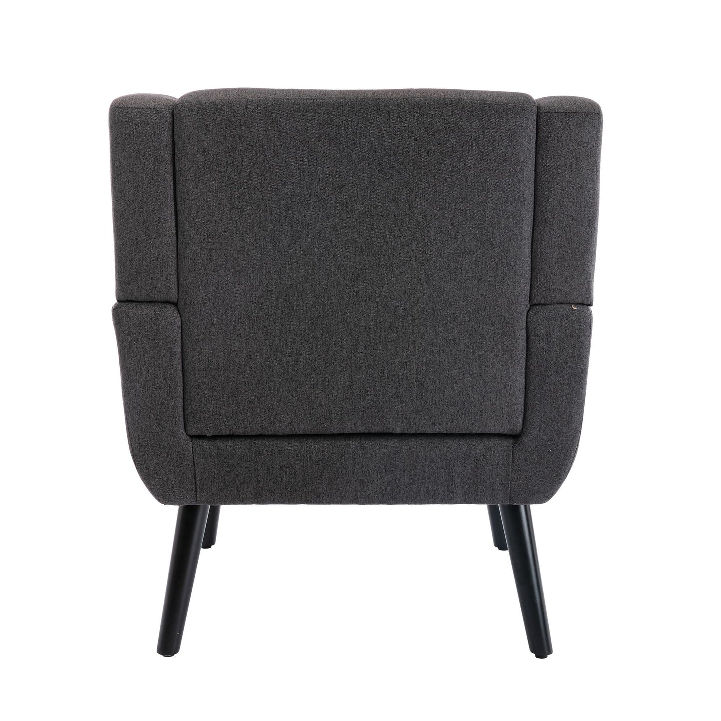 Linen Mid-Century Accent Chair, Light Gray (view 24)