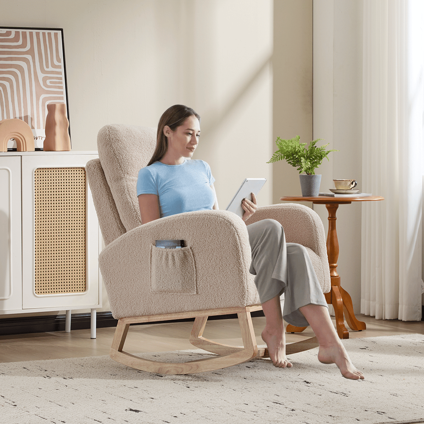 Teddy Mid-Century Rocking Chair (view 16)
