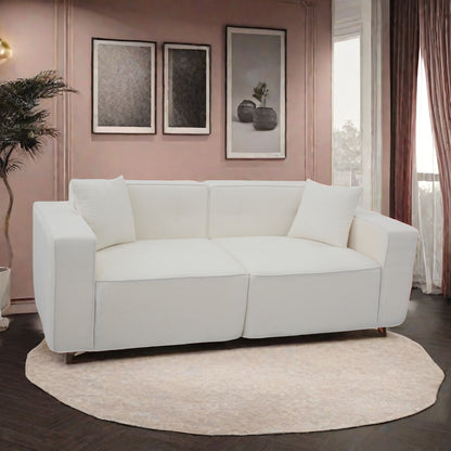 Upholstered 3-Seat Mid-Century Sofa, Dark Blue (view 11)