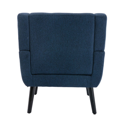 Linen Mid-Century Accent Chair, Light Gray (view 18)