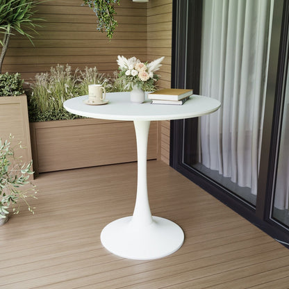 Wood Mid-Century Coffee Table, 42", White (view 4)