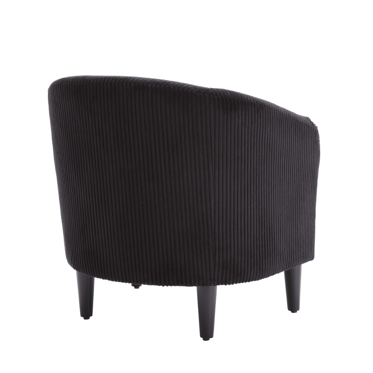 Upholstered 3-Seat Mid-Century Sofa, Black (view 31)