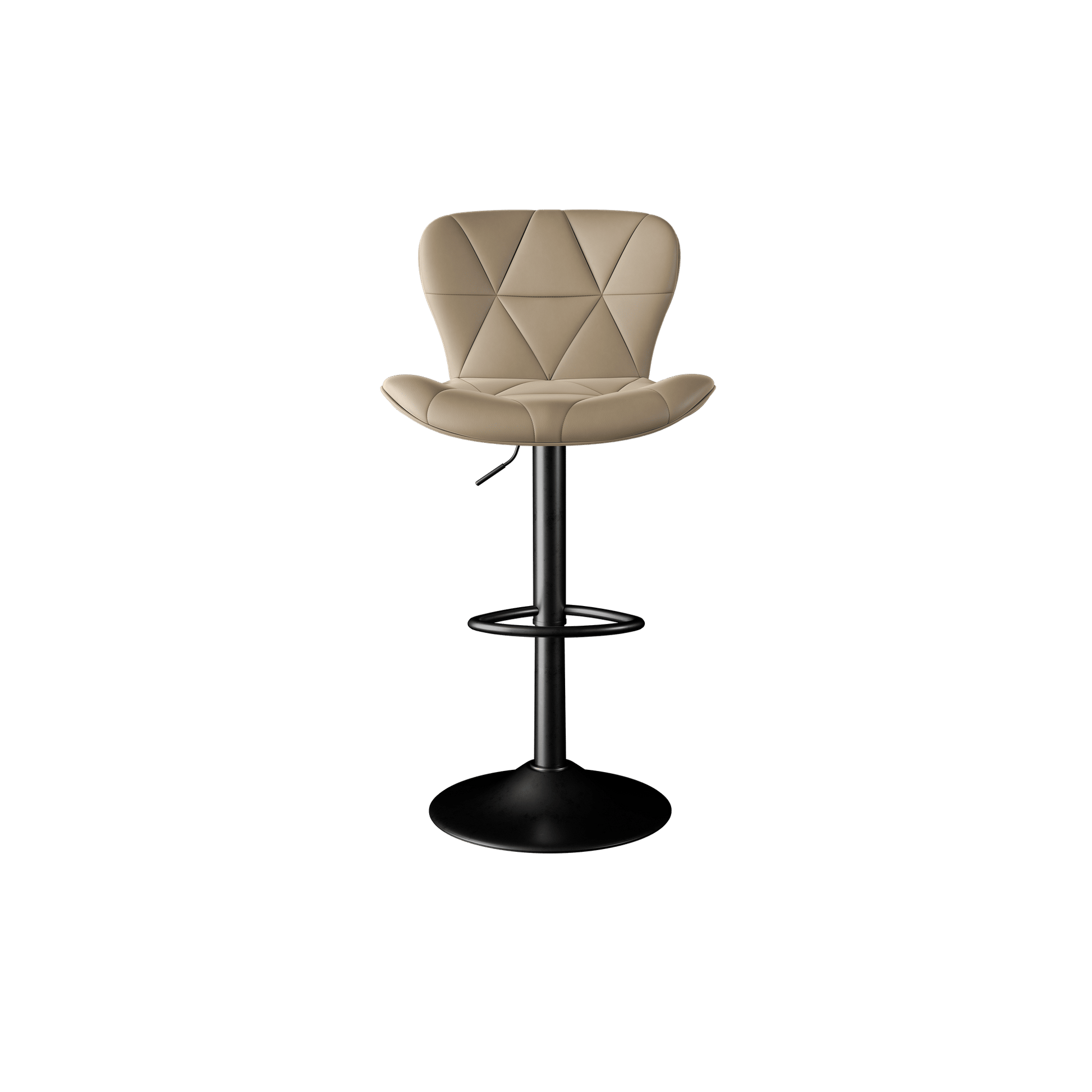 Faux Leather Swivel Bar Stools, Set of 2, Adjustable Height (view 56)