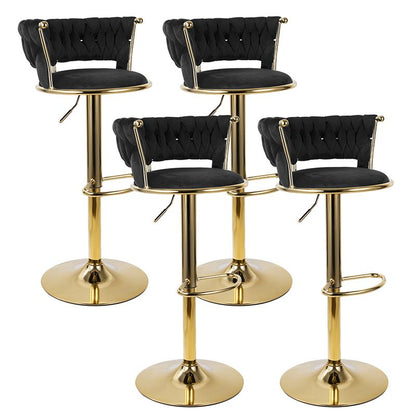 Velvet Swivel Bar Stools, Set of 2, 18" Wide (view 63)