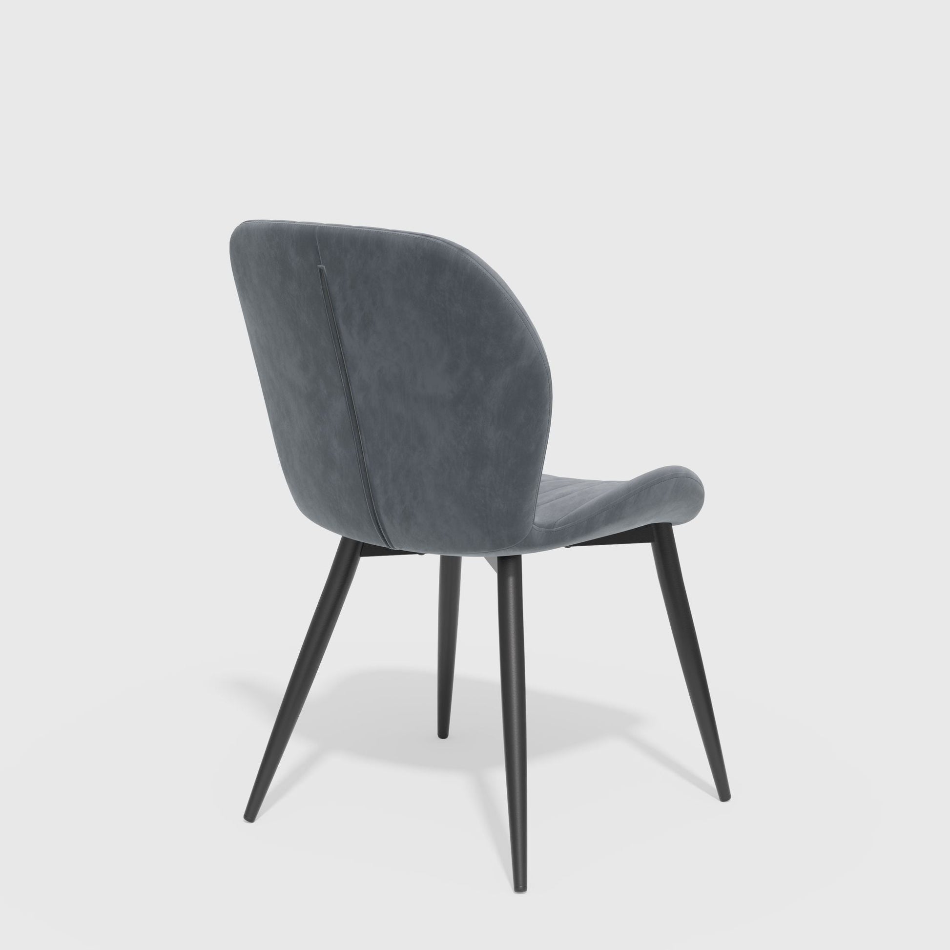 Velvet Mid-Century Dining Chairs, Set of 2, Blue (view 36)