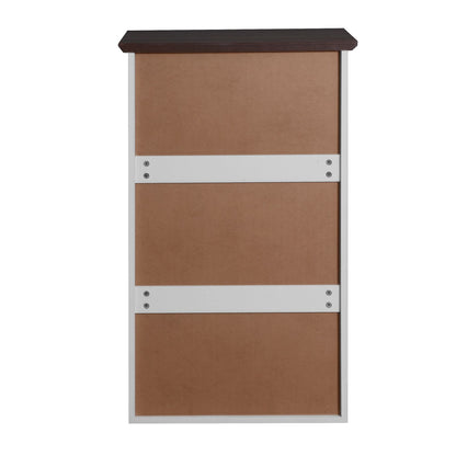 5-Drawer Mid-Century Dresser, White, Tall (view 8)