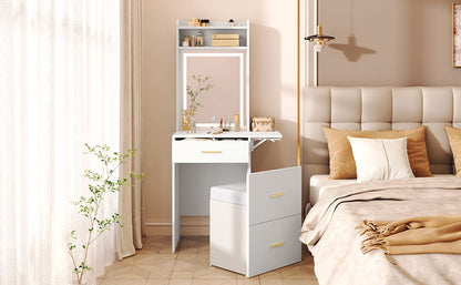 Mid-Century Vanity, White (Style 3) (view 4)