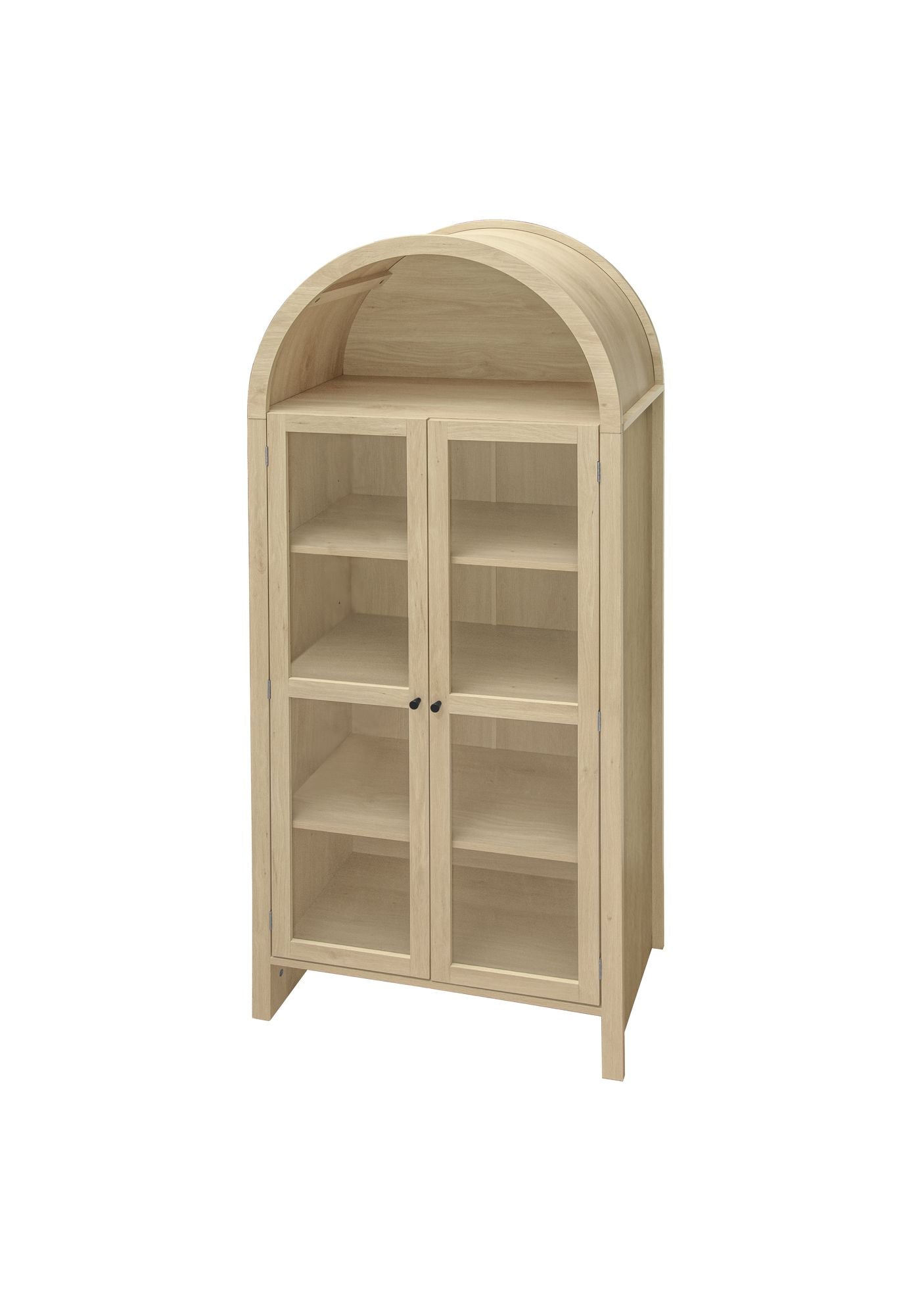 Mid-Century Cabinet, White, with Storage (view 13)